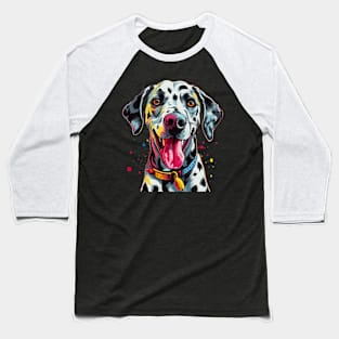 Dalmatian Smiling Baseball T-Shirt